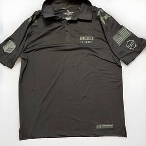 Colosseum Clemson Tigers Football Polo Shirt Black Size M  RN114116 Camo NCAA